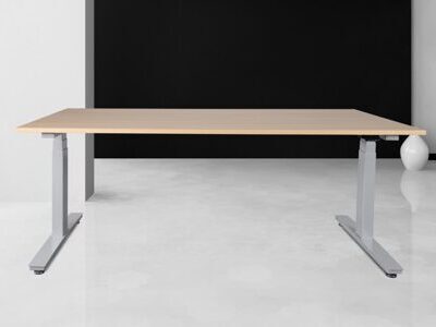 NEXT Desk ®, 160cm x 80cm, Weissaluminium RAL 9006